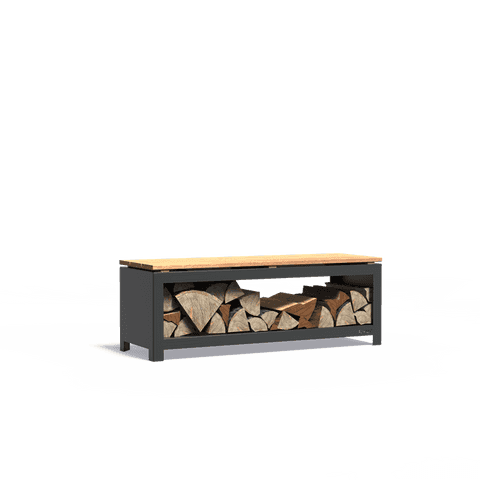 Gardentrail | Forno: BHS2.2H Houtopslag - Cortenstaal