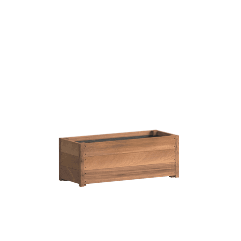 Adezz: Sevilla HS25.3 Plantenbak 100x40x38cm - Hardhout