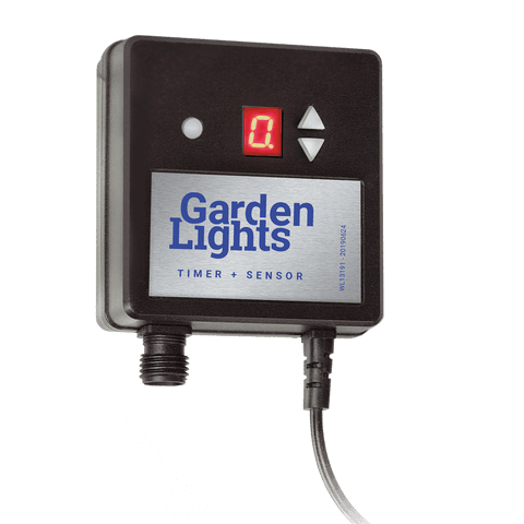 Garden Lights: Donker - licht sensor + timer - Zwart